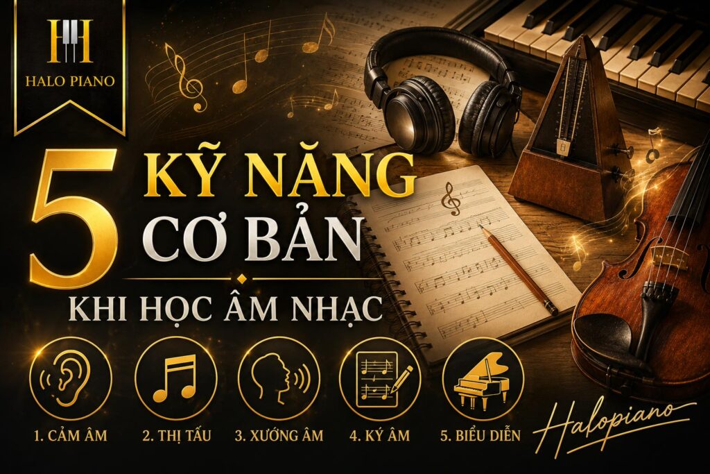 5 kỹ năng cơ bản khi học nhạc