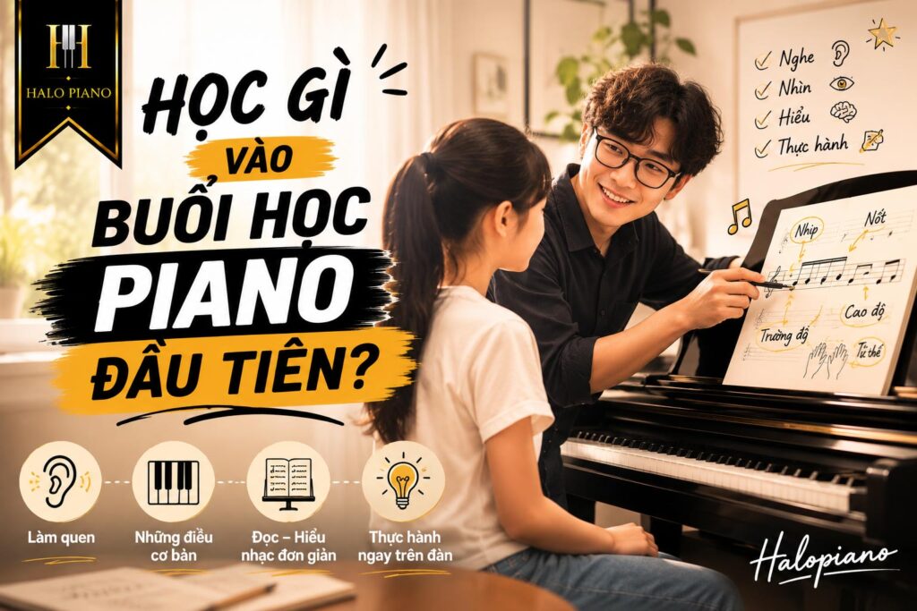Buổi học piano đầu tiên