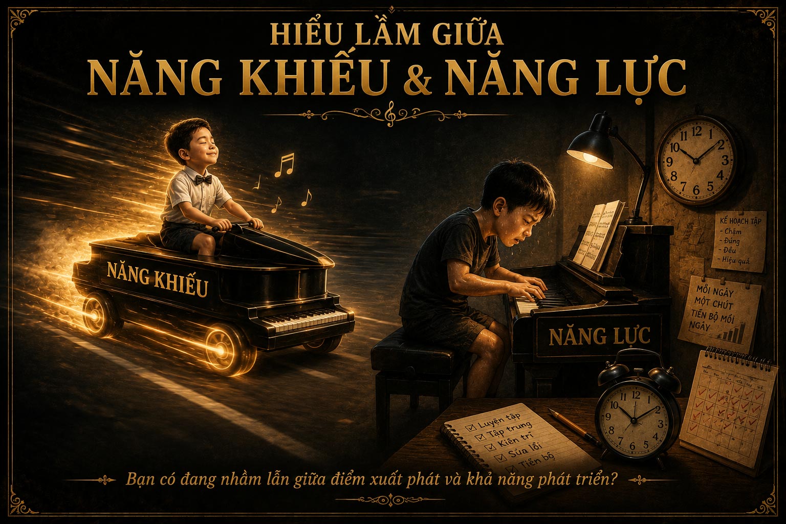 Hiểu lầm giữa năng khiếu và năng lực