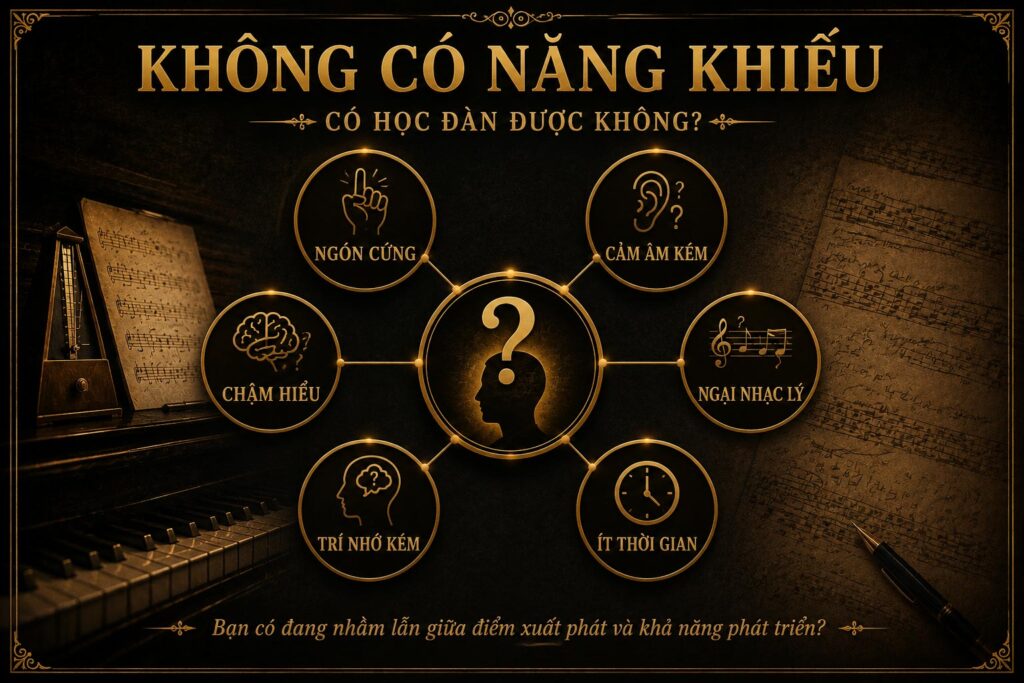 Không có năng khiếu học đàn được không