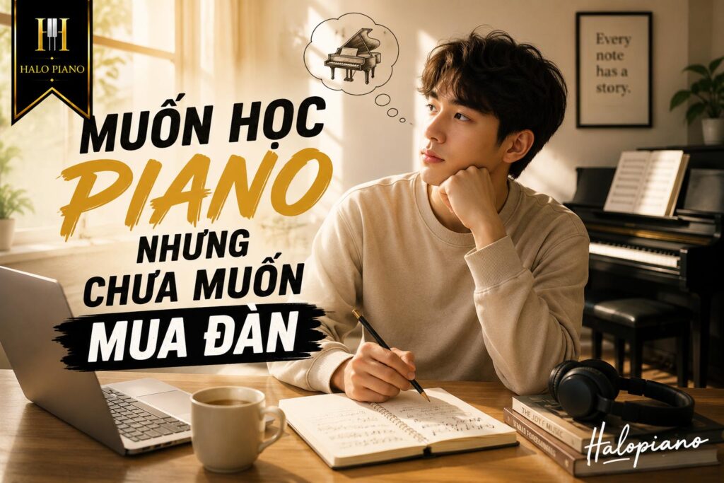 Muốn học piano nhưng chưa muốn mua đàn