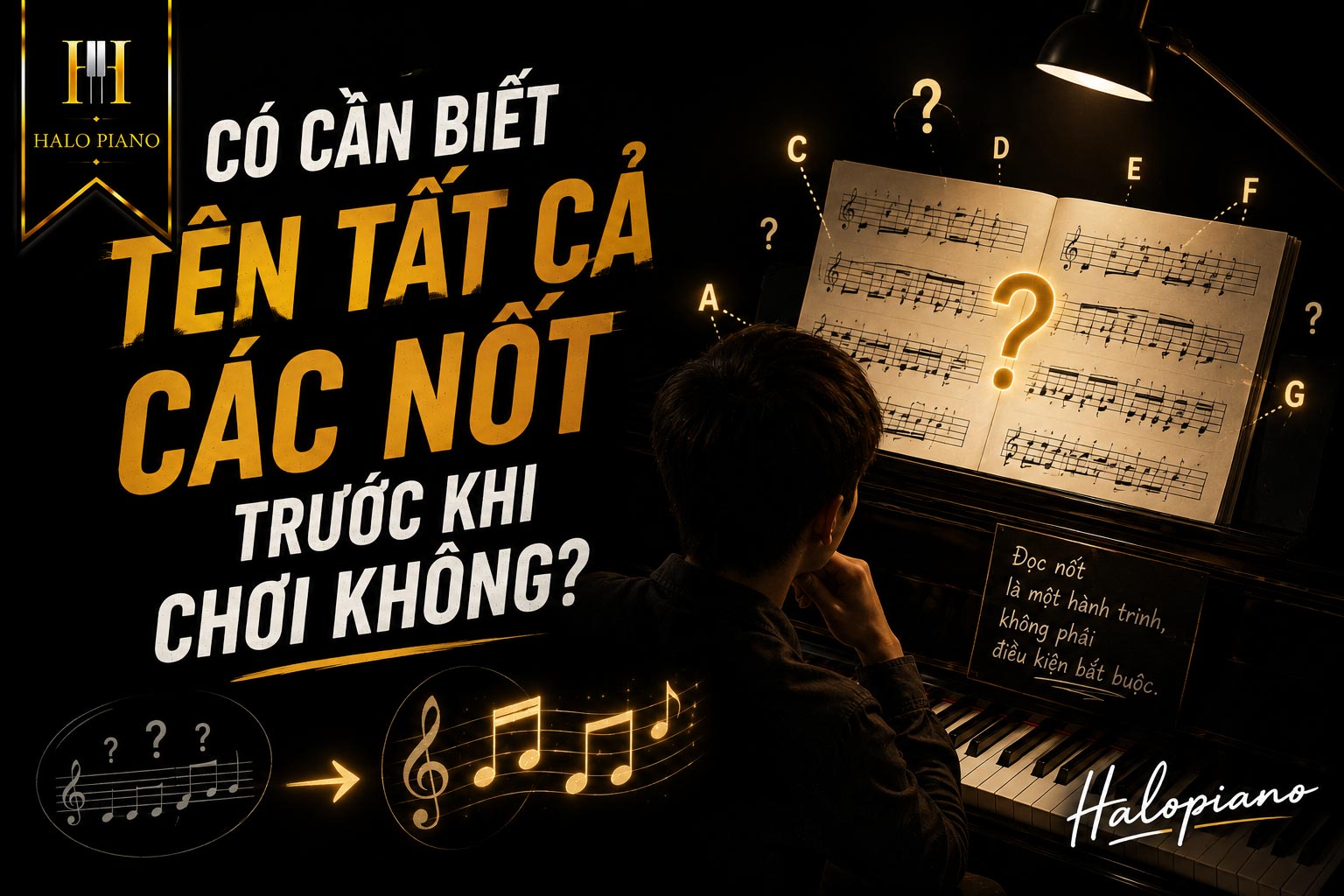 Có cần biết tên tất cả các nốt trước khi chơi không?