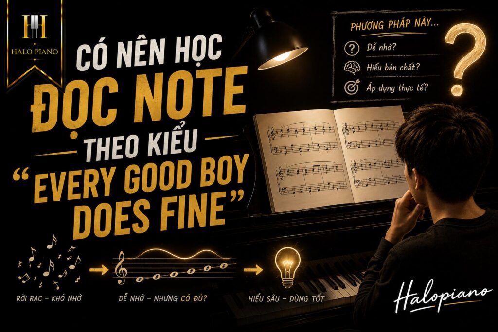 Có nên học đọc note theo kiểu “Every Good Boy Does Fine”?