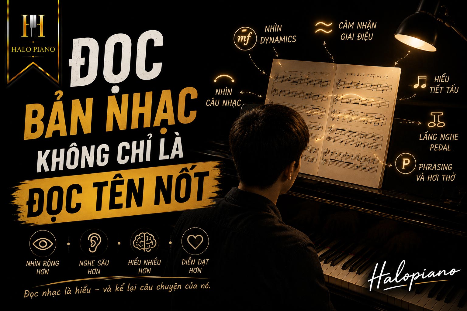 Đọc bản nhạc không chỉ là đọc tên nốt