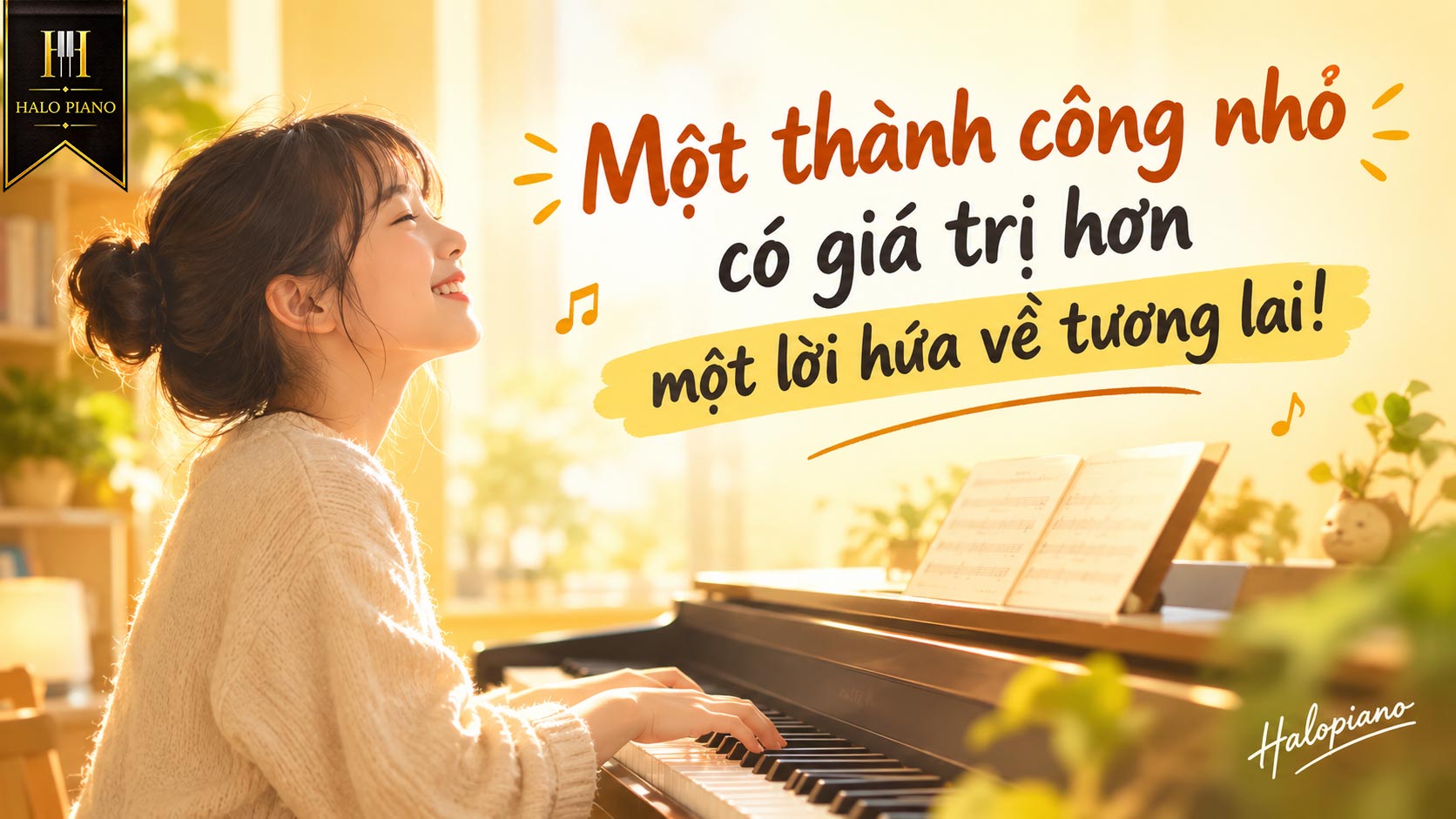 Một thành công nhỏ có giá trị hơn một lời hứa về tương lai!