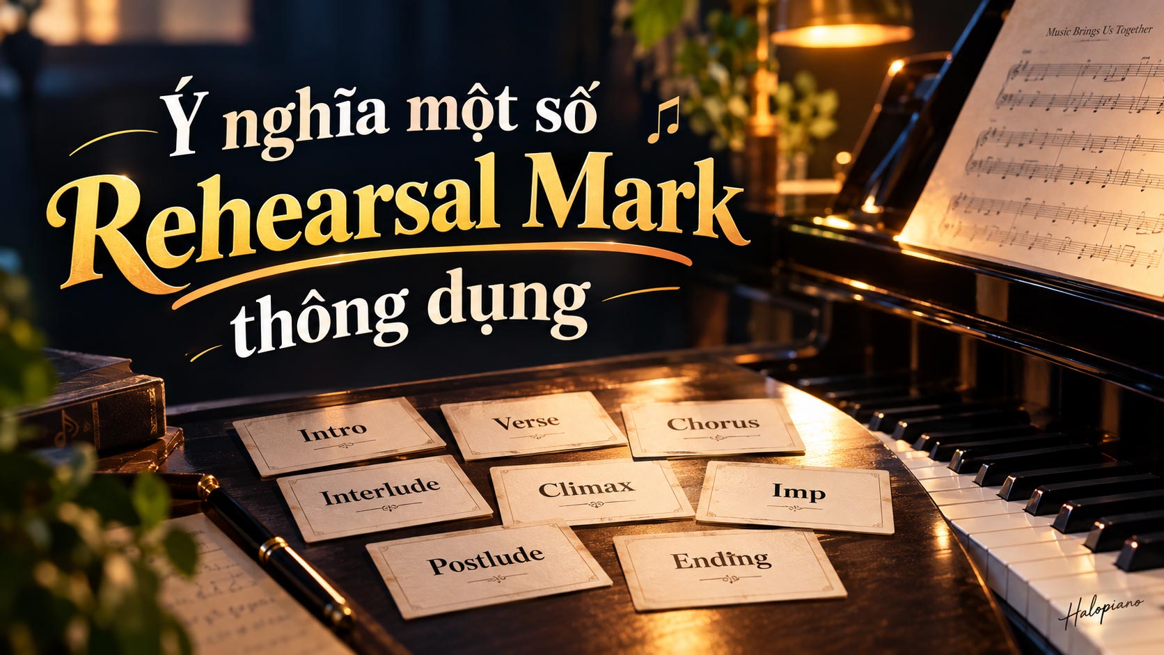 Ý nghĩa một số Rehearsal Mark thông dụng